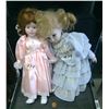Image 1 : 2 Porcelain Dolls NO Stands