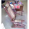 Image 2 : Antique Upholstered Rocker