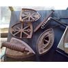 Image 2 : Lot of Sad Iron Trivets, Iron, Stove Crank, Etc.