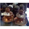 Image 2 : 5 Rubber Insulators & 2 Copper Lamps