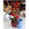 Image 2 : Pitcher & Potted Faux Flower
