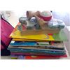 Image 3 : Lot of Childrens Books, Lunch Bag & Wooden Toy