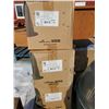 Image 4 : Pallet of assorted bulbs / trim + 3 dome glass shades