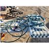 Image 1 : lot of garden hose & patio cushions