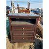Image 1 : entertainment stand w/ drawers 34.5"H x 30"W x 19.5"D
