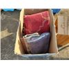 Image 3 : box of cushions & rugs