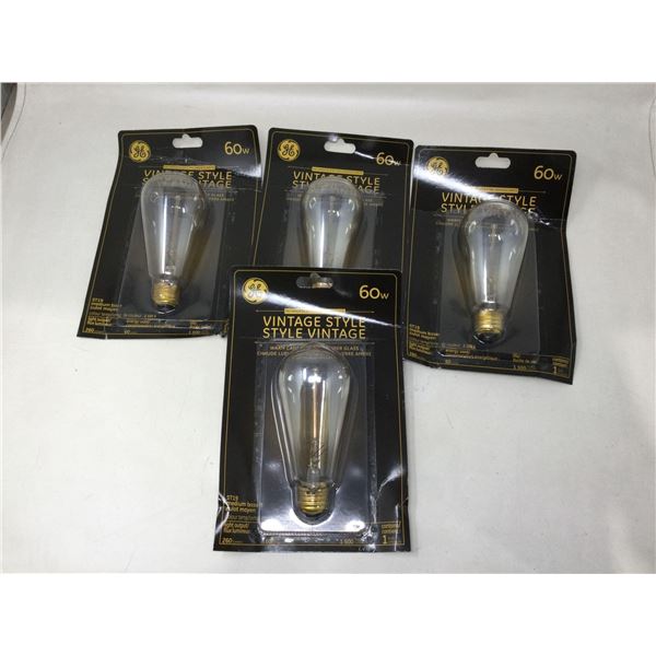 GE Vintage Style Bulbs (4 x 60w)