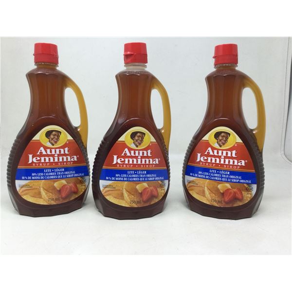 Aunt Jemima Lite Syrup (3 x 750ml)