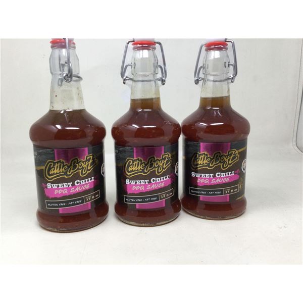 Cattle Boys Sweet Chili BBQ Sauce (3 x 17fl oz)
