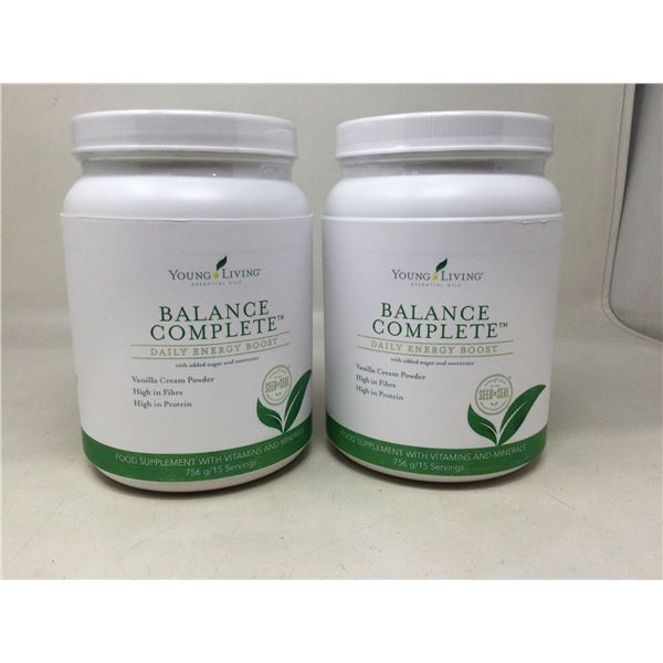 Young Living Balance Complete Daily Energy Boost- Vanilla Cream PowderÂ  Food Supplement (2 x 756g)