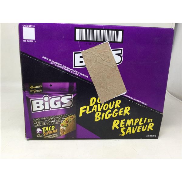 Bigs Taco Supreme Flavour Sunflower Seeds (8 x 140g)