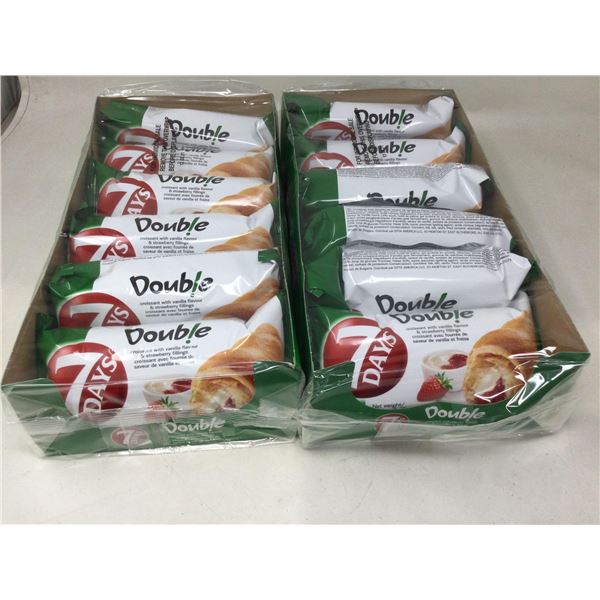 7 Days Double Croissant with Vanilla and Strawberry Fillings (2 x 6)