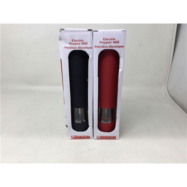 Electric Pepper Mill (2) -Red and Black