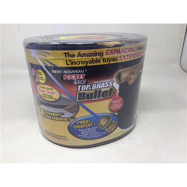 Top Brass Bullet Expanding Garden Hose