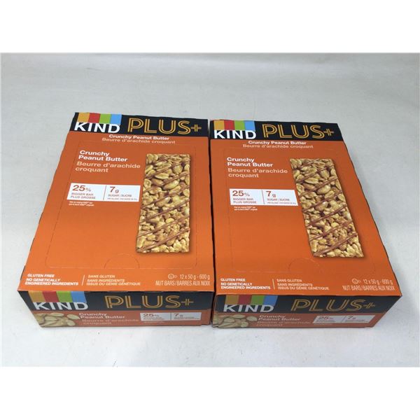 Kind Plus Crunch Peanut Butter Bars (2 x 12 x 50g)