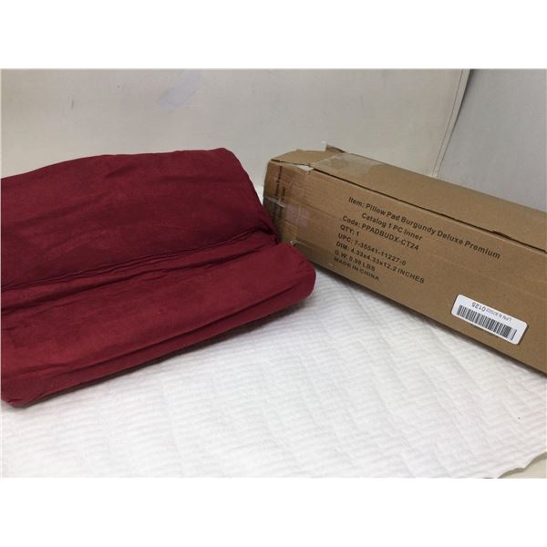 Pillow Pad Burgandy Deluxe Premium