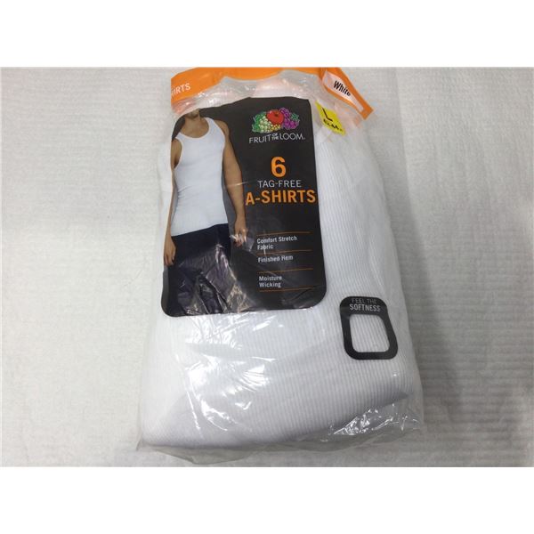 Fruit of the Loom Tag Free A-Shirts (6pk-Large)