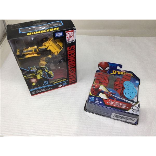 BumbleeBee and Spiderman Toys