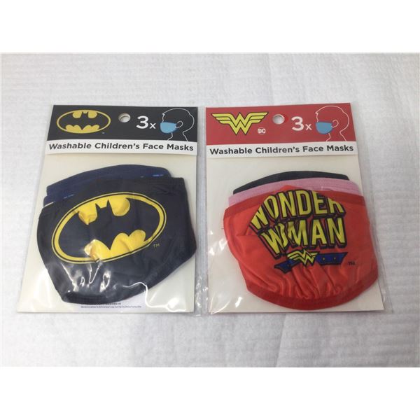 Lot of Graphic Kids masks (2 x 3)