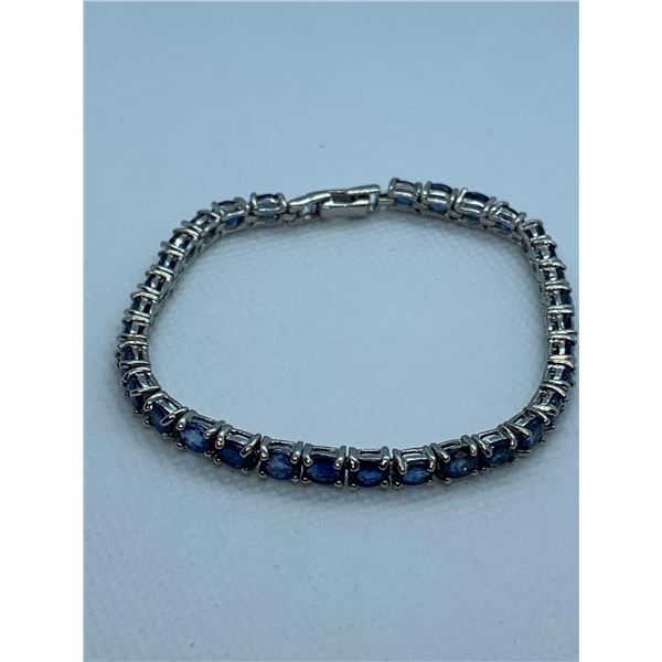 Natural Sapphire (12.68ct) Bracelet (~weight 11.83g), Suggested Retail Value $2,100.00Â 