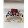 Image 1 : Ladies round cut multi-gemstone ring