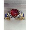 Image 2 : Ladies round cut multi-gemstone ring