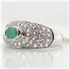 Image 4 : Silver Emerald And White Topaz(1.6ct) Ring, Suggested Retail Value $300 (Estimated Selling Price fro