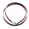 Image 2 : Silver Ruby(41.15ct) Shaded Necklace (~weight 9.25g), Suggested Retail Value $1000 (Estimated Sellin
