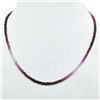 Image 3 : Silver Ruby(41.15ct) Shaded Necklace (~weight 9.25g), Suggested Retail Value $1000 (Estimated Sellin