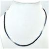 Image 3 : Silver Blue Sapphire(42.2ct) Shaded Necklace (~weight 9.45g), Suggested Retail Value $1000 (Estimate