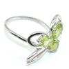 Image 3 : Silver Peridot(2.1ct) Rhodium Plated Ring (~weight 3.75g), Suggested Retail Value $200 (Estimated Se