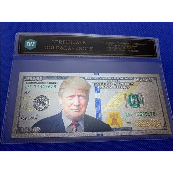 USA 100 Donald Trump Federal Reserve Note