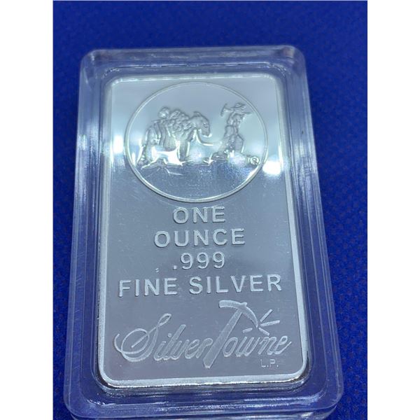 One Ounce .999 Fine Silver Bar
