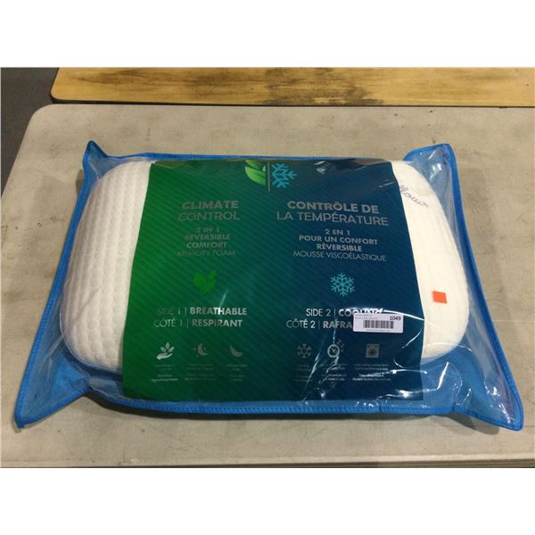 Climate Control 2-in-1 Reversible Memory Foam Pillow