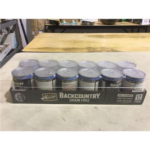 Merrick Backcountry Grain Free Wet Dog Food (12 x 12.7oz)