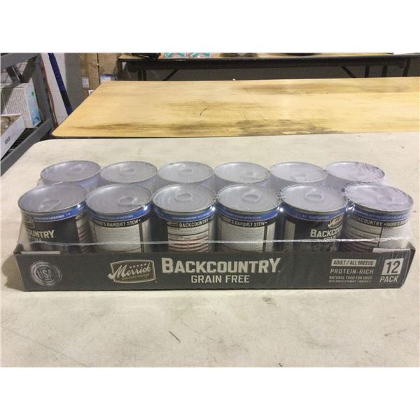 Merrick Backcountry Grain Free Wet Dog Food (12 x 12.7oz)