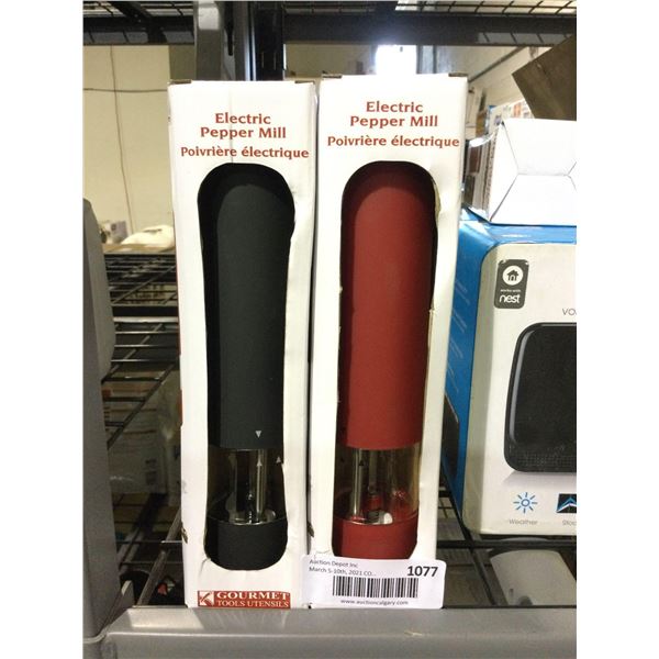 Electric Pepper Mill Lot of 2Â 