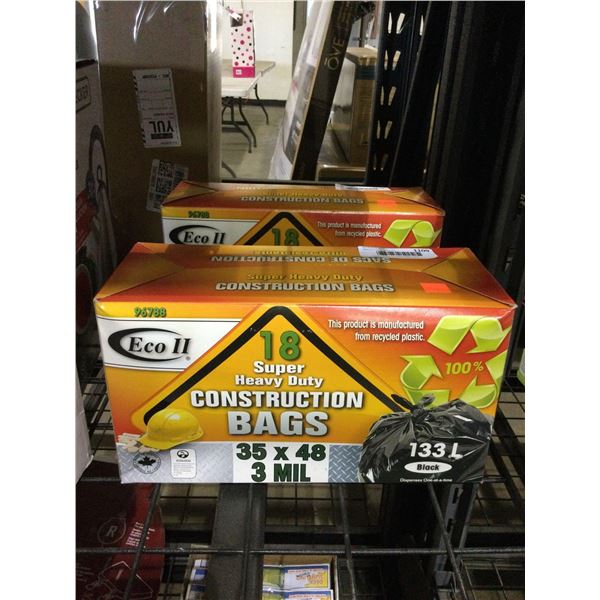 Eco II Super Heavy Duty Construction Bags (133L)