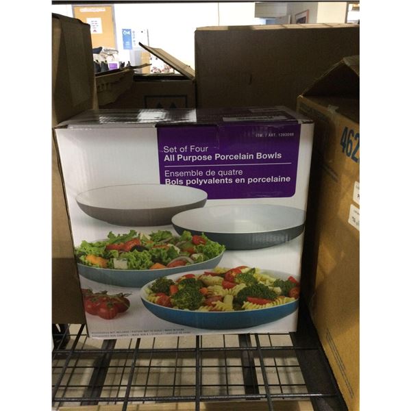 Set of Four All Purpose Porcelain BowlsÂ 