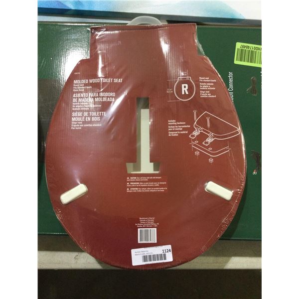 Ace Molded Wood Round Toilet Seat