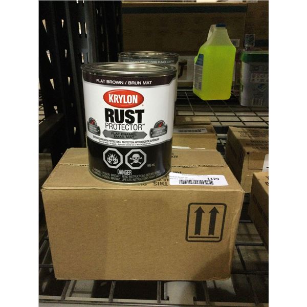 Case of Krylon Flat Brown Enamel (2 x 946mL)Â 