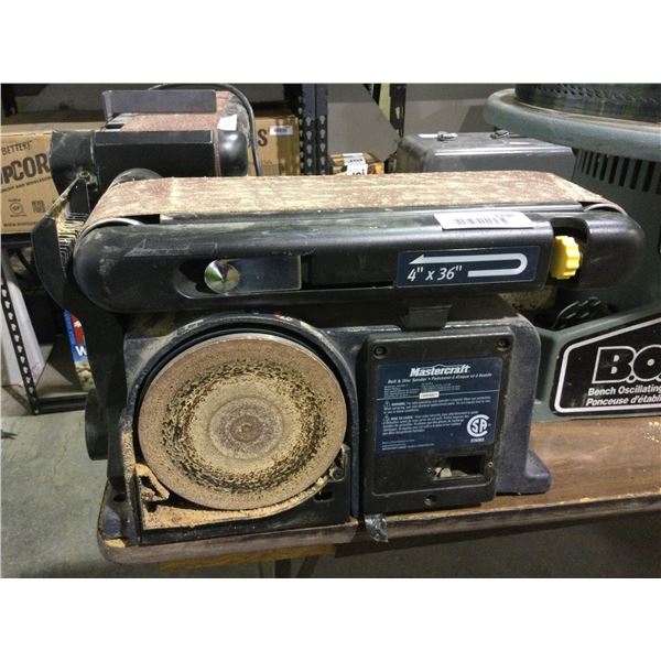 Mastercraft Belt and Disc Sander - Model: 55-3559-4