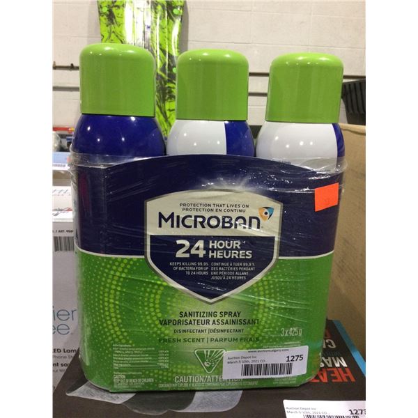 MicrobanÂ Sanitizing Spray (3 x 425g)Â 