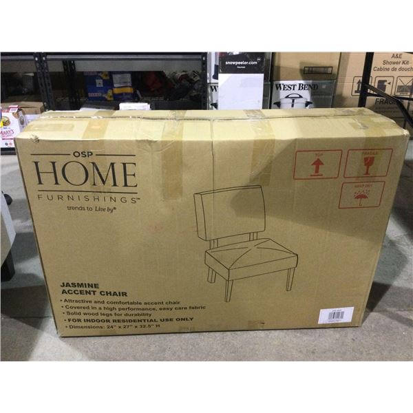 Home Furnishings Jasmine Accent Chair (24in x 27in x 32.5in)Â 