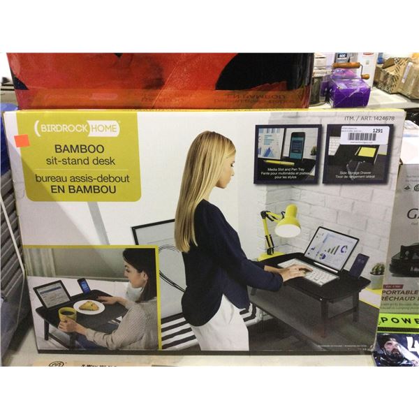 Birdrock Home Bamboo Sit-Stand DeskÂ 