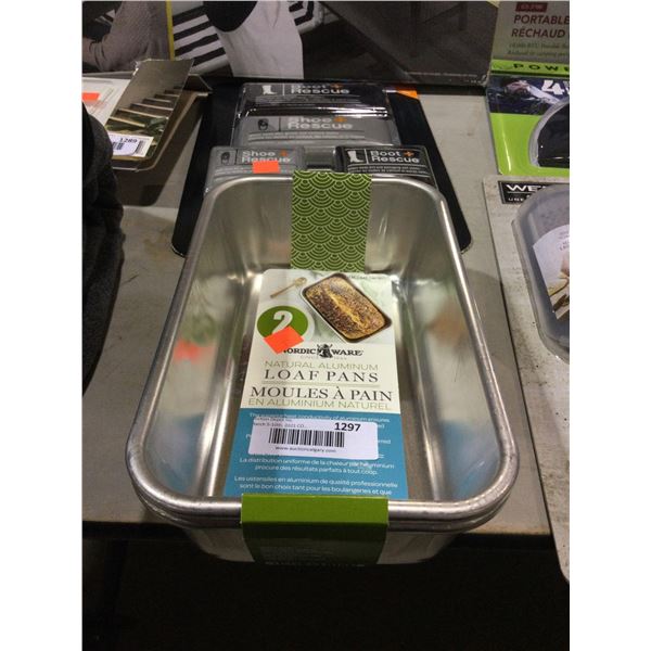 Nordic Ware Small Aluminum Loaf Pan 2-PackÂ 