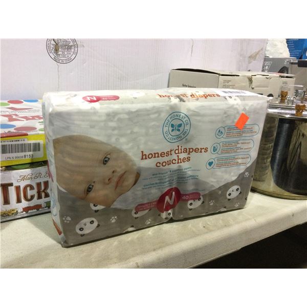 Case of 40 Honest DiapersÂ 