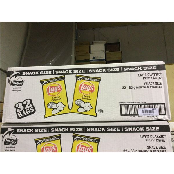 Case of Lays Classic Potato Chips (32 x 60g)Â 
