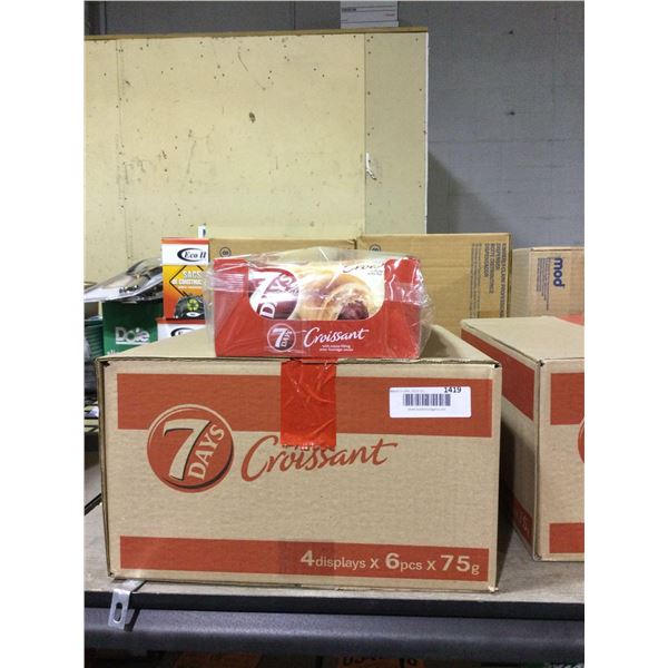 Case of 7 Days Cocoa Filled Croissants (4 x 6 x 75g)Â 