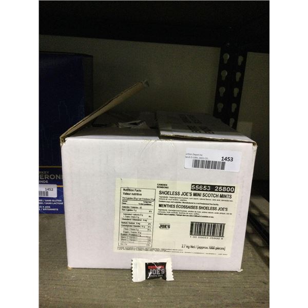 Case of Shoeless Joes Mini Scotch Mints (2.7kg)Â 